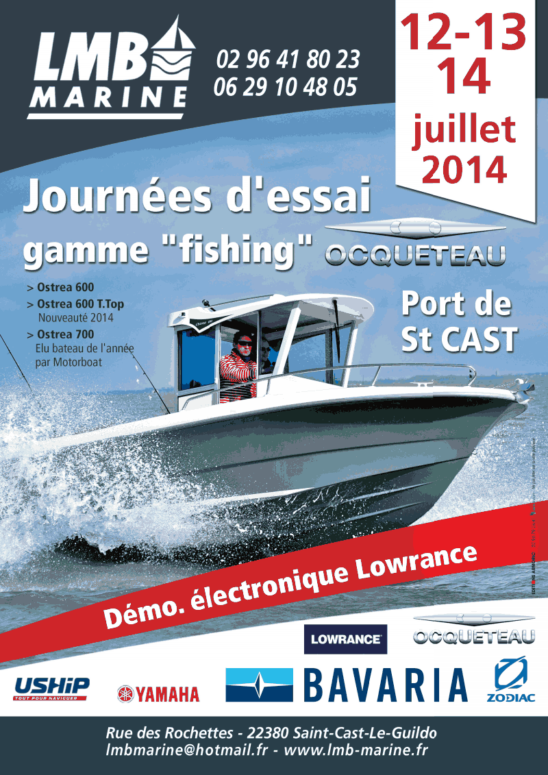 Essayer l'OSTREA 600 chez LMB Marine tout le mois de juillet Essayer l'OSTREA 600 chez LMB Marine tout le mois de juillet